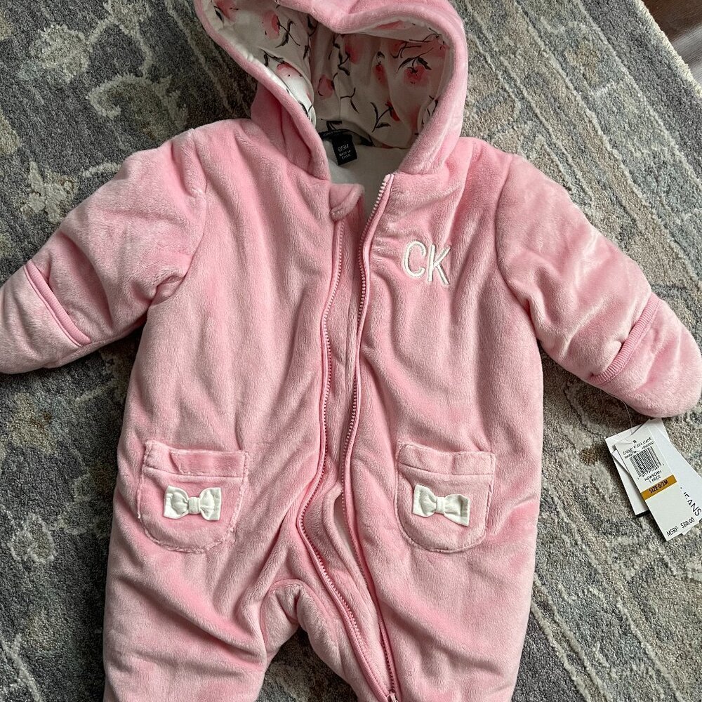 Calvin Klein Jeans Baby Girl Snowsuit NWT